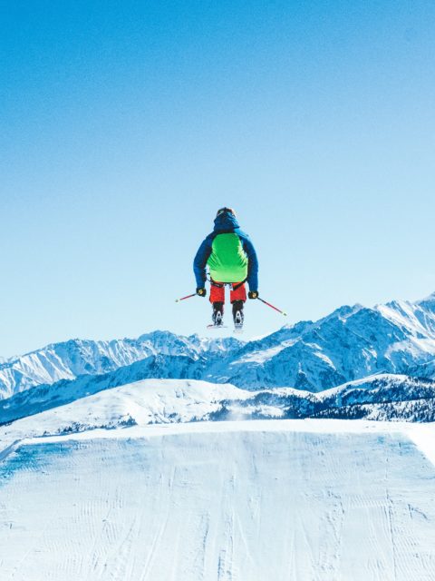narciarz wyskok