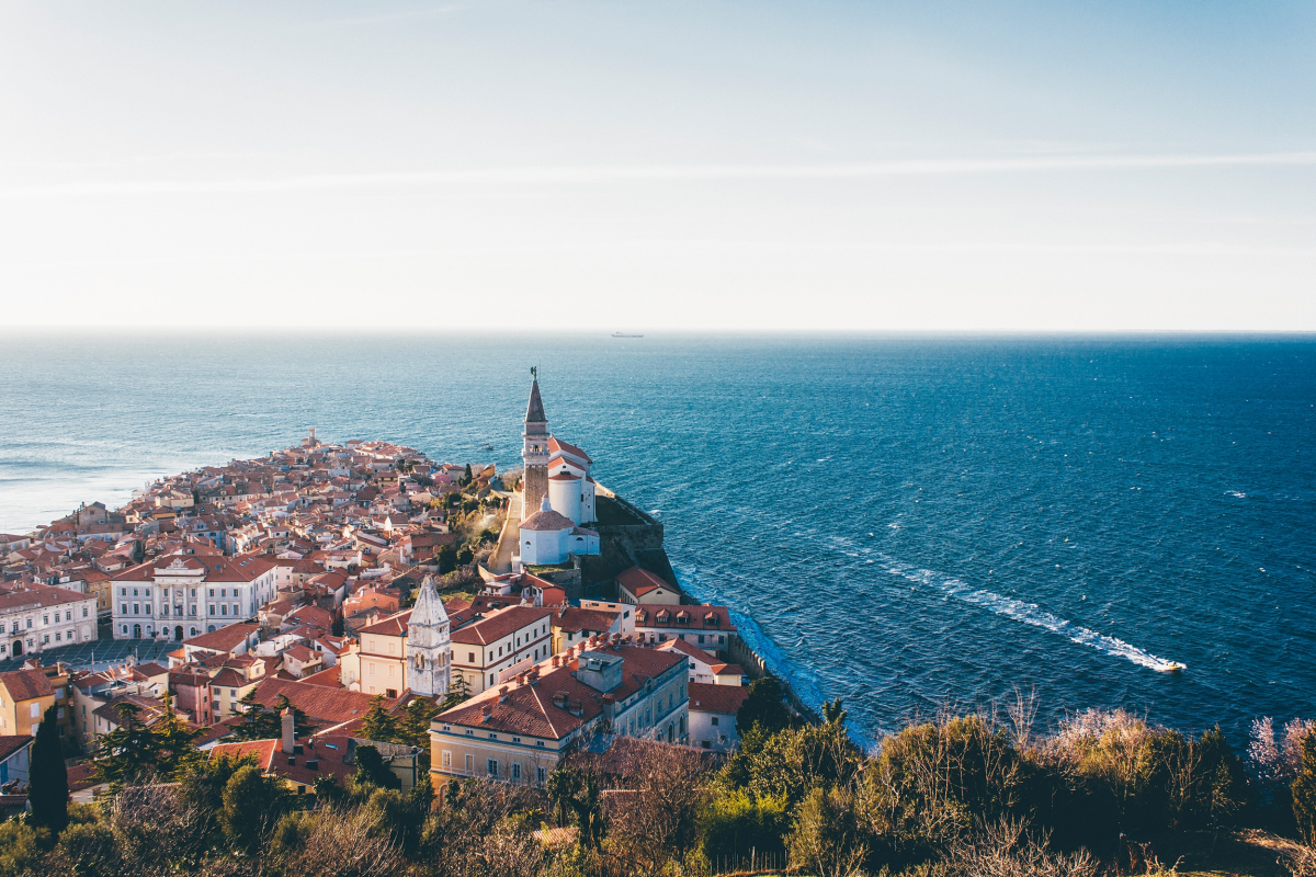Piran, panorama, Słowenia