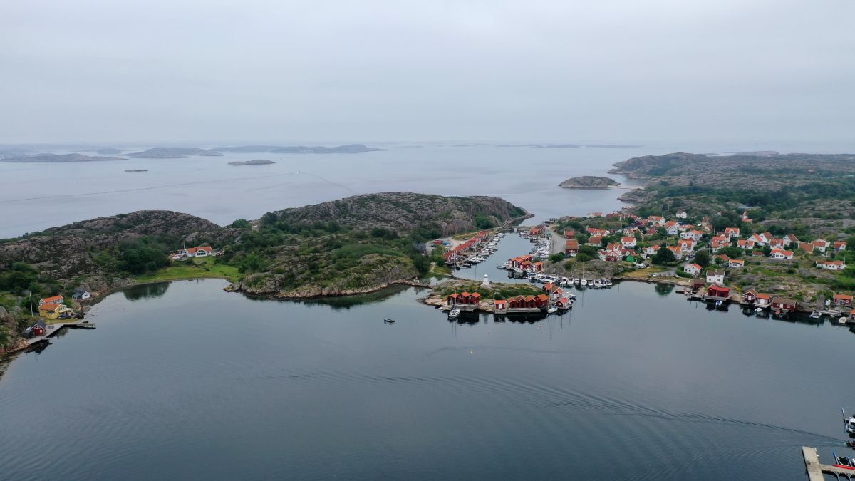 Panorama Szwecji z lotu ptaka